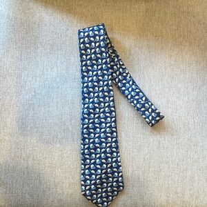 New w/out tag Boys Vineyard Vines Mini Footballs & Helmets navy silk tie
